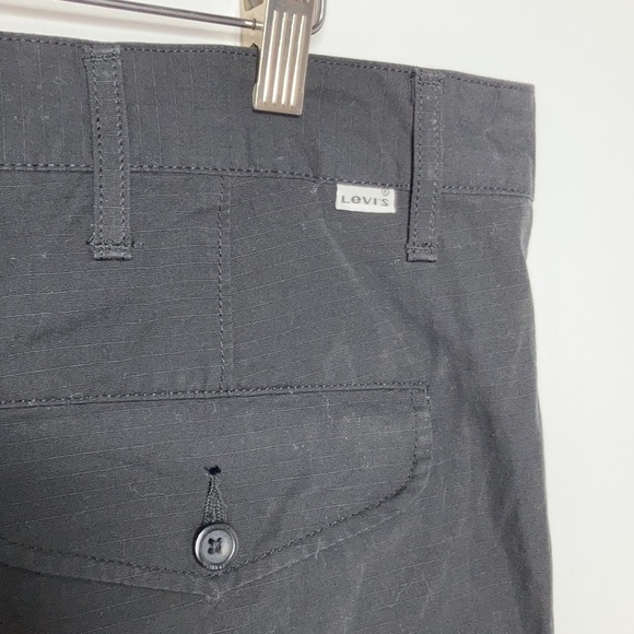 Levi Strauss & co. Black rip stop cargo shorts size 40 - Picture 7 of 11